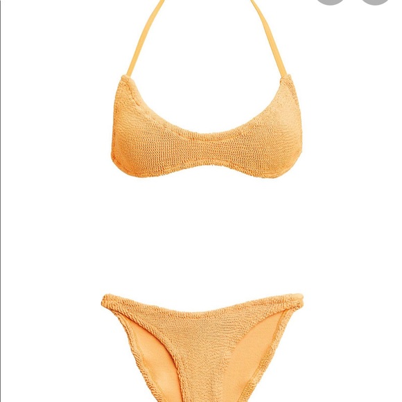 Hunza G Other - HUNZA G collette halter bikini SPICE EUC